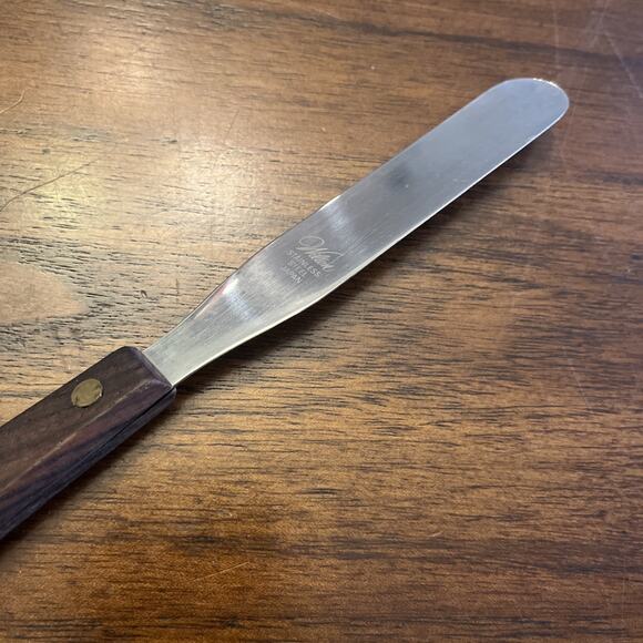 Vintage SS Wilton Flat Cake Icing Decorating Spatula 4.25” Blade Made in Japan - Picture 11 of 12